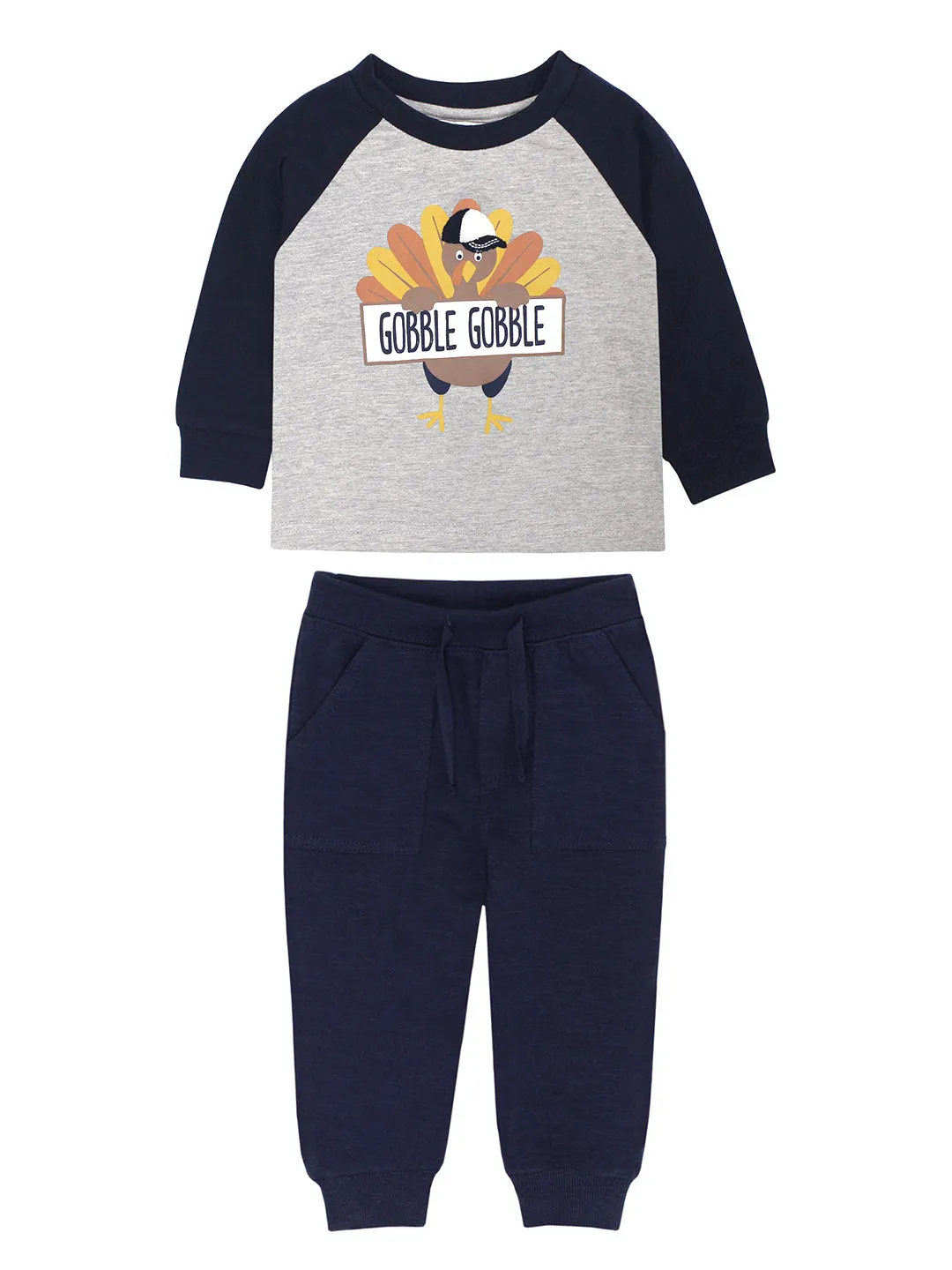 2 Piece Boys Gobble Gobble Shirt & Pants