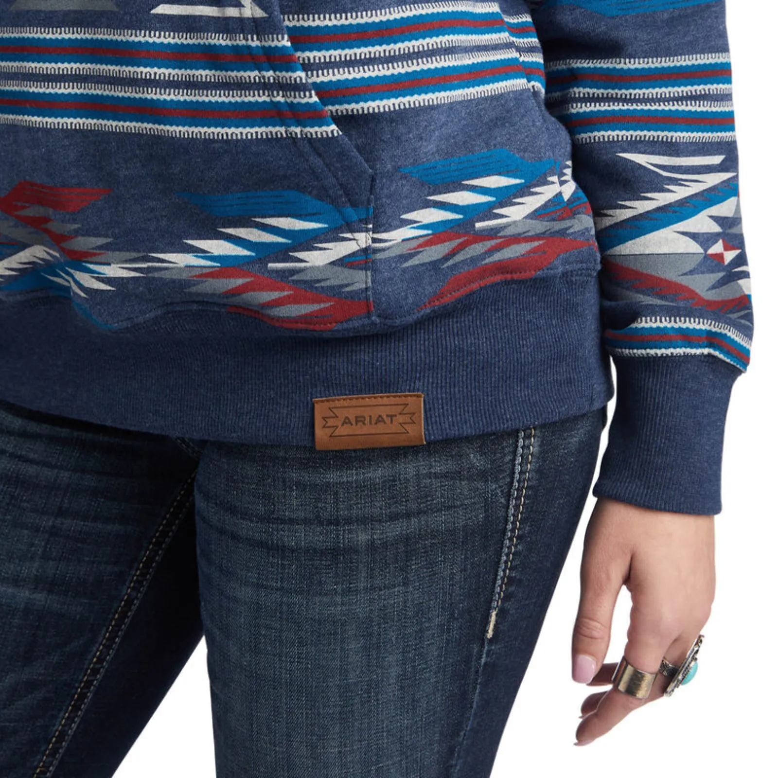 Ariat® Ladies Navy Chimayo Printed Chimayo Pullover 10042137