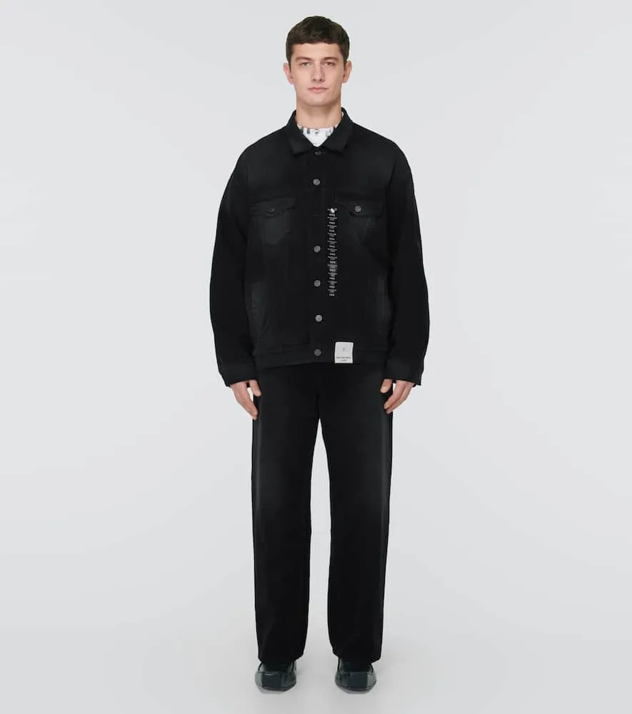 Balenciaga Size Sticker oversized denim jacket