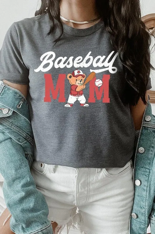 Baseball Mom Graphic Plus Tee