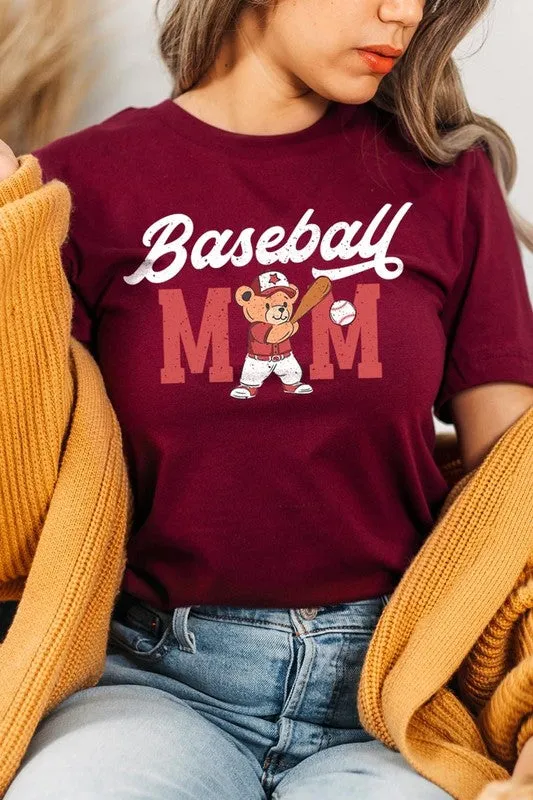 Baseball Mom Graphic Plus Tee