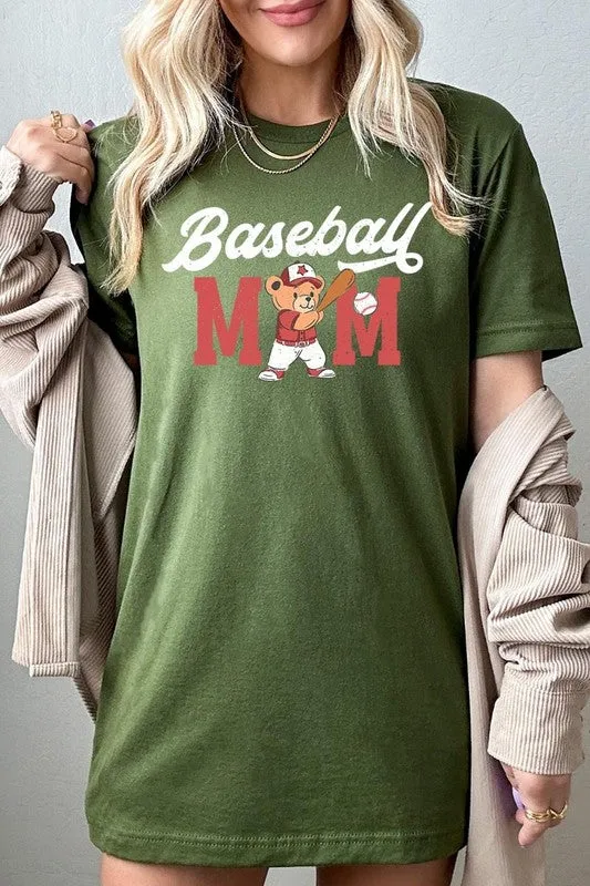 Baseball Mom Graphic Plus Tee