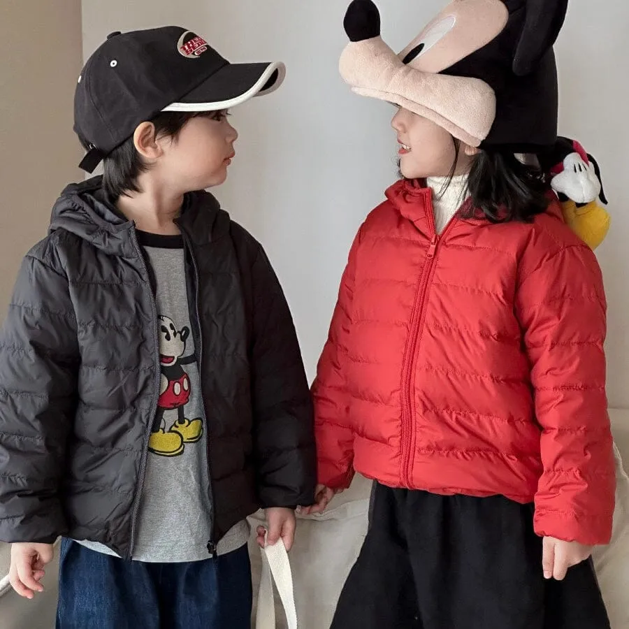 Basic Solid Color Ultra Light Down Jackets