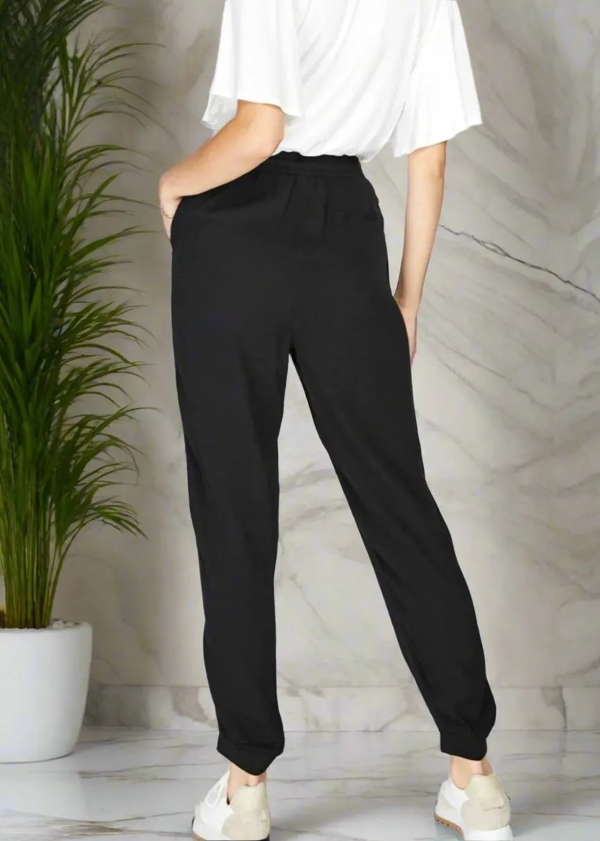 BLACK LIGHTWEIGHT JOGGER PANT