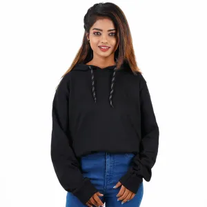 Black Unisex Plain Hoodie