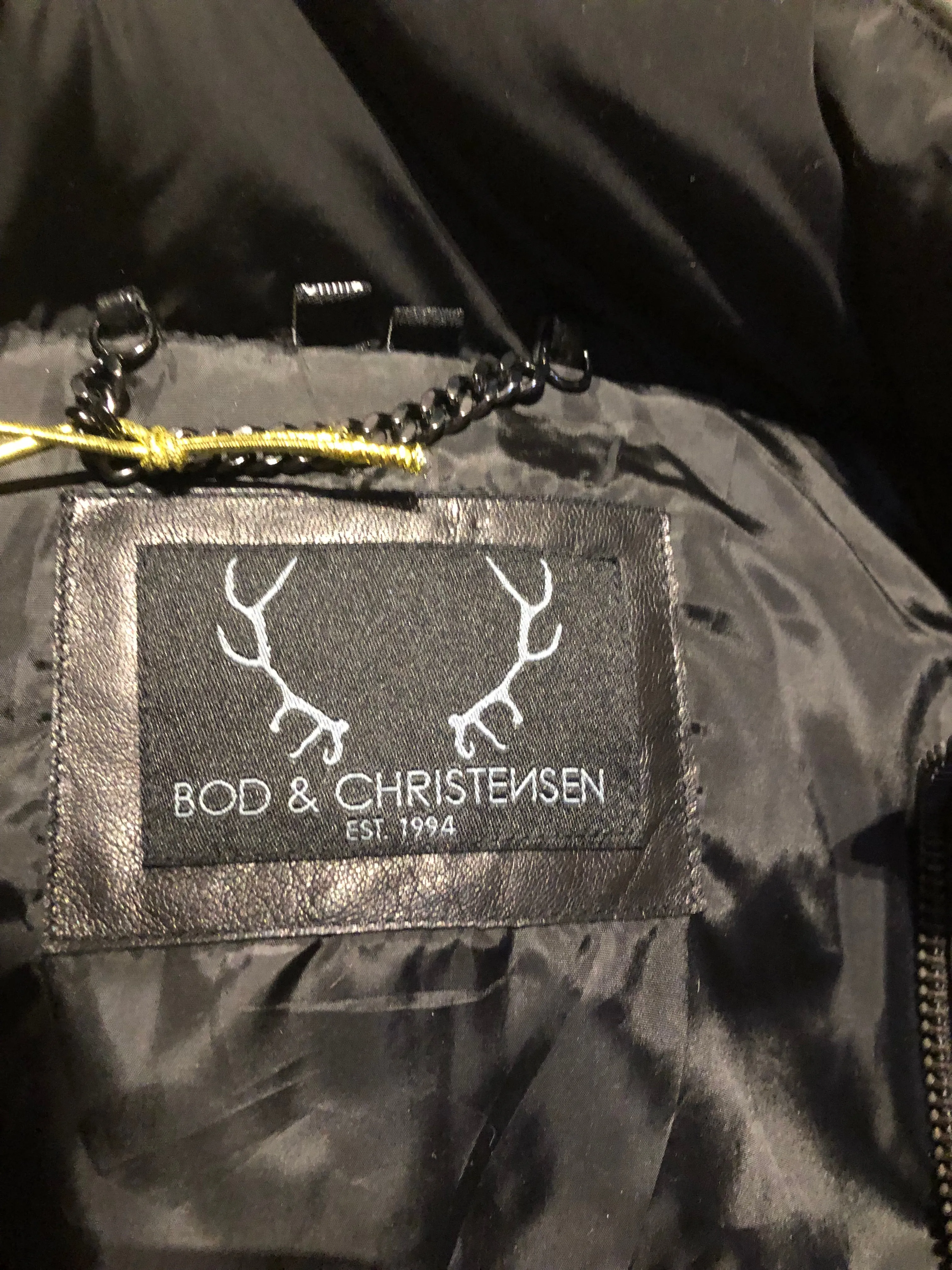 Bod and Christensen Down Filled Coat with Fur Trim Hood, NWOT