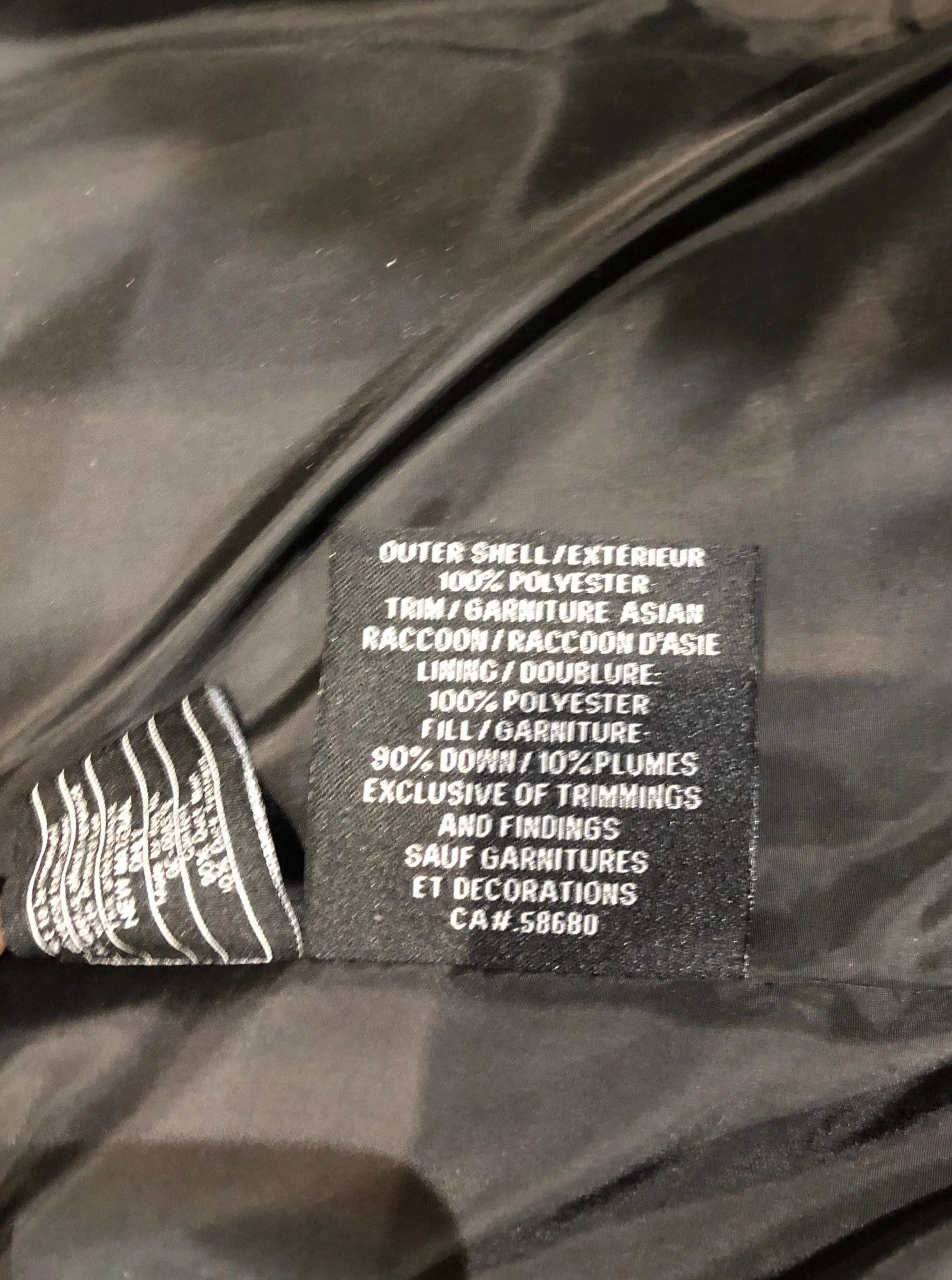 Bod and Christensen Down Filled Coat with Fur Trim Hood, NWOT