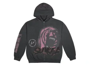 Cactus Jack For Fragment Sunrise Zip Up Hoodie Black