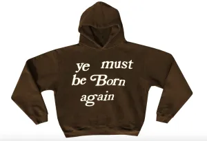 Cactus Plant Flea Market Born Again Hooded Sweatshirt Brown
