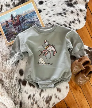 Cody Rank Roan Bubble Romper  (light green)