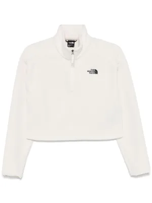 Cropped High Pile Fleece sweatshirt