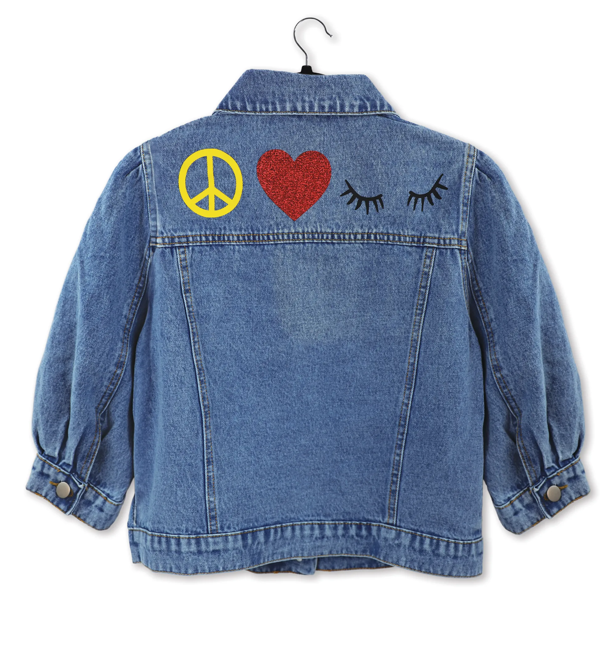 DENIM JACKET - PEACE LOVE LASH