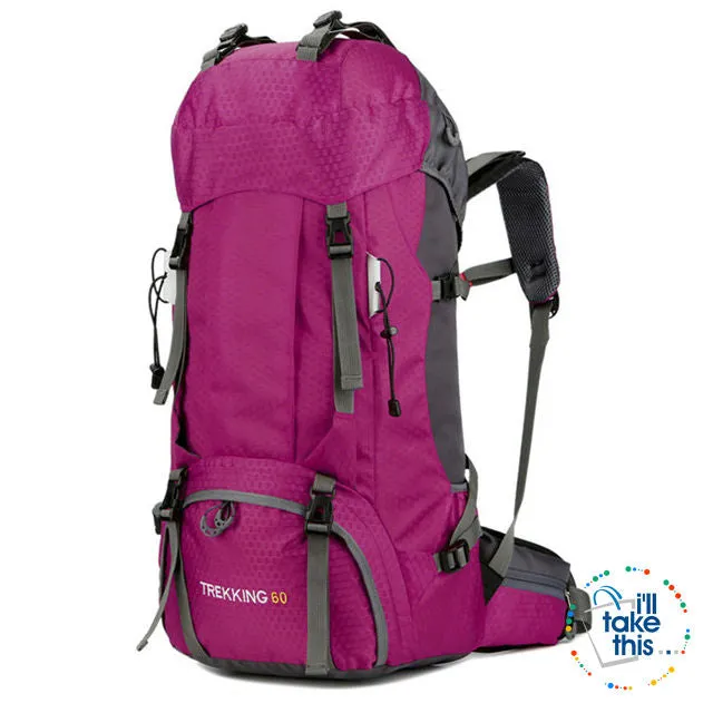 Hiking Camping Outdoor Backpacks 50 or 60L - Nylon Sport Bag for Camping, Travelling