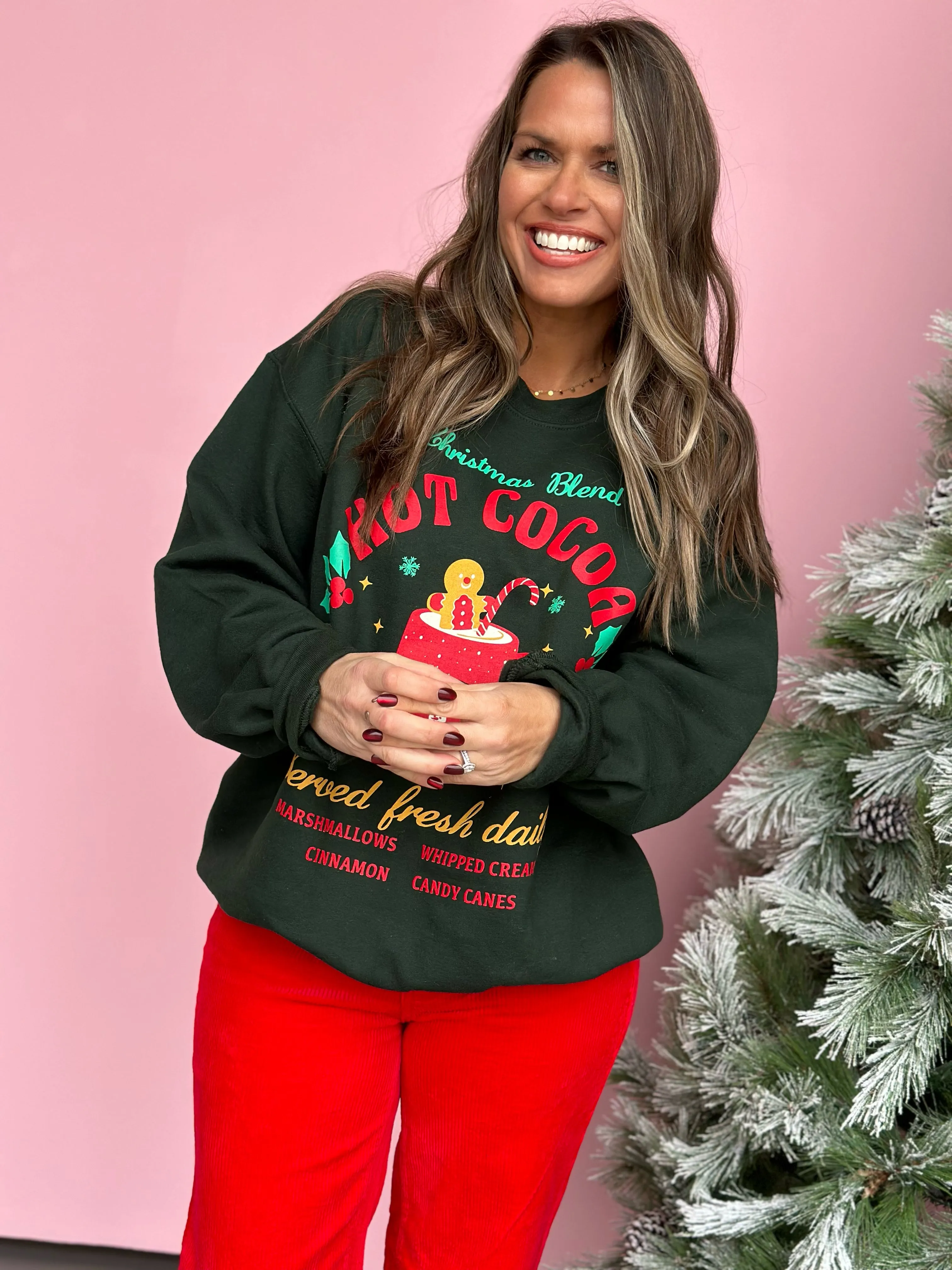 Holiday Cup of Cheer Sweatshirt-FINAL SALE
