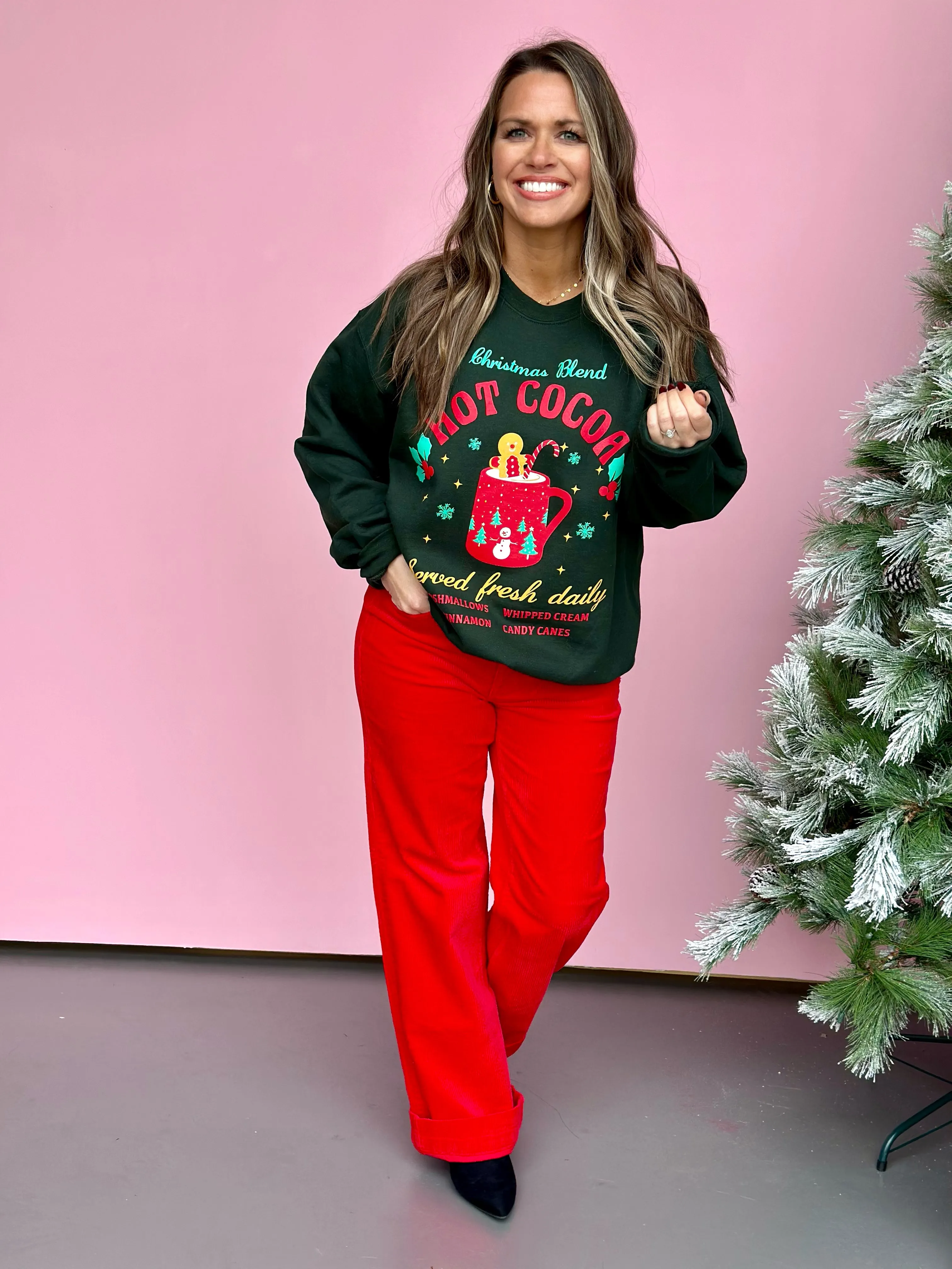 Holiday Cup of Cheer Sweatshirt-FINAL SALE