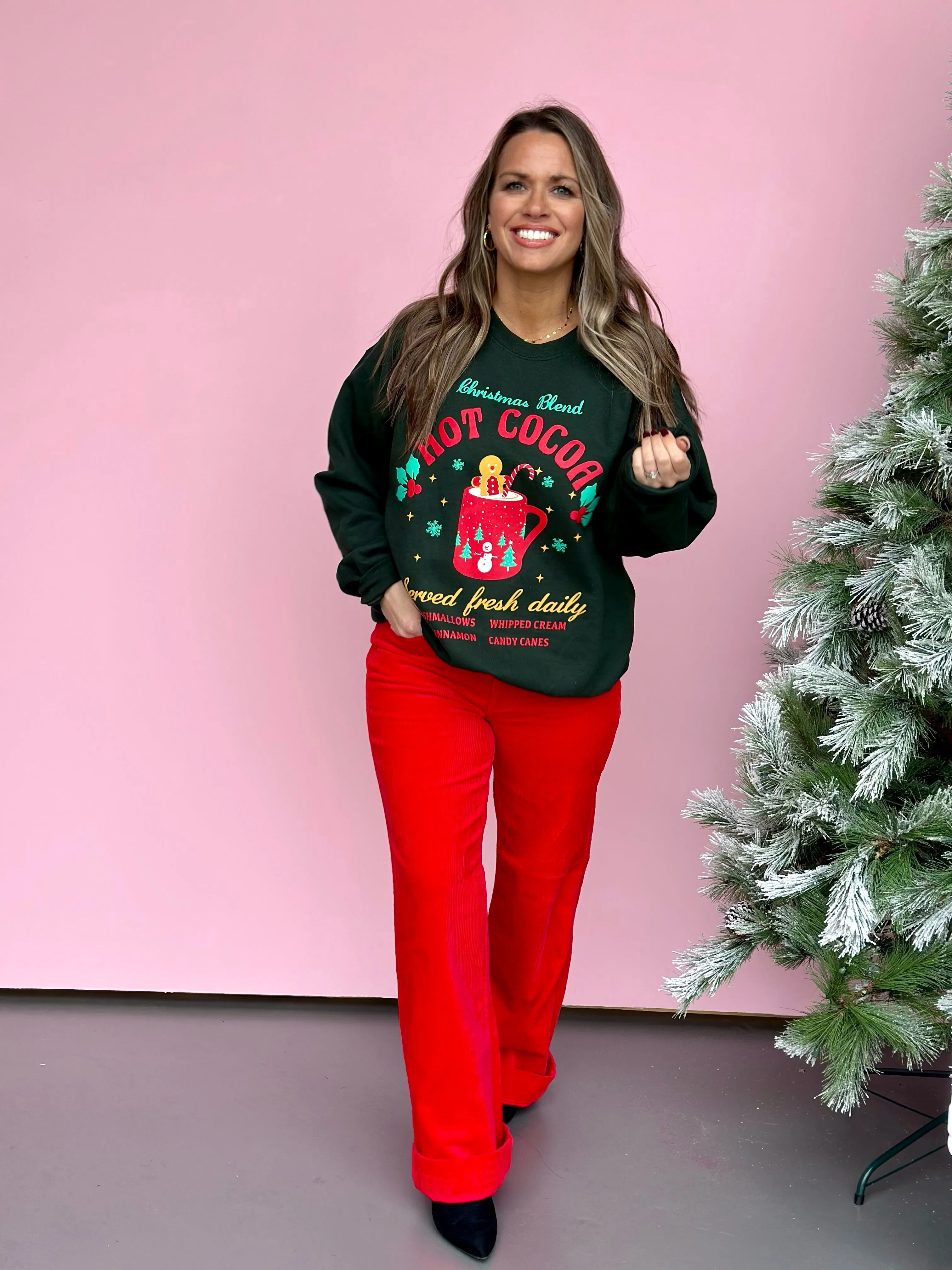 Holiday Cup of Cheer Sweatshirt-FINAL SALE
