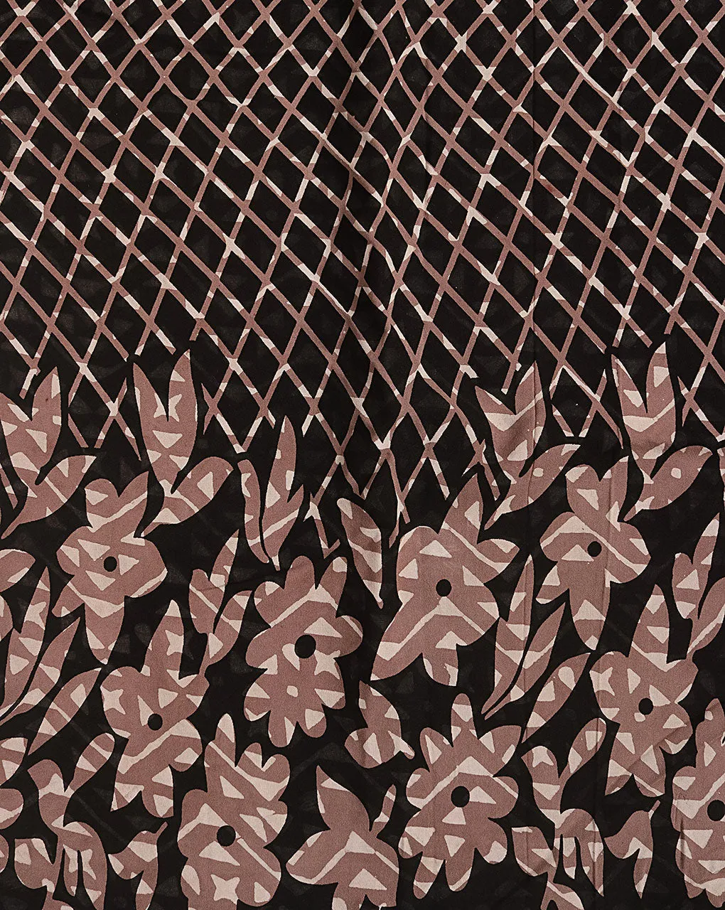 Kashish Hand Block Rayon Fabric ( Width 40 Inch )