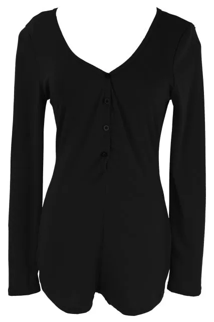 Knitted Sexy Bodysuit Women Rompers Bodycon Jumpsuit Long Sleeve Autumn Spring Ribbed Bodysuits Playsuits