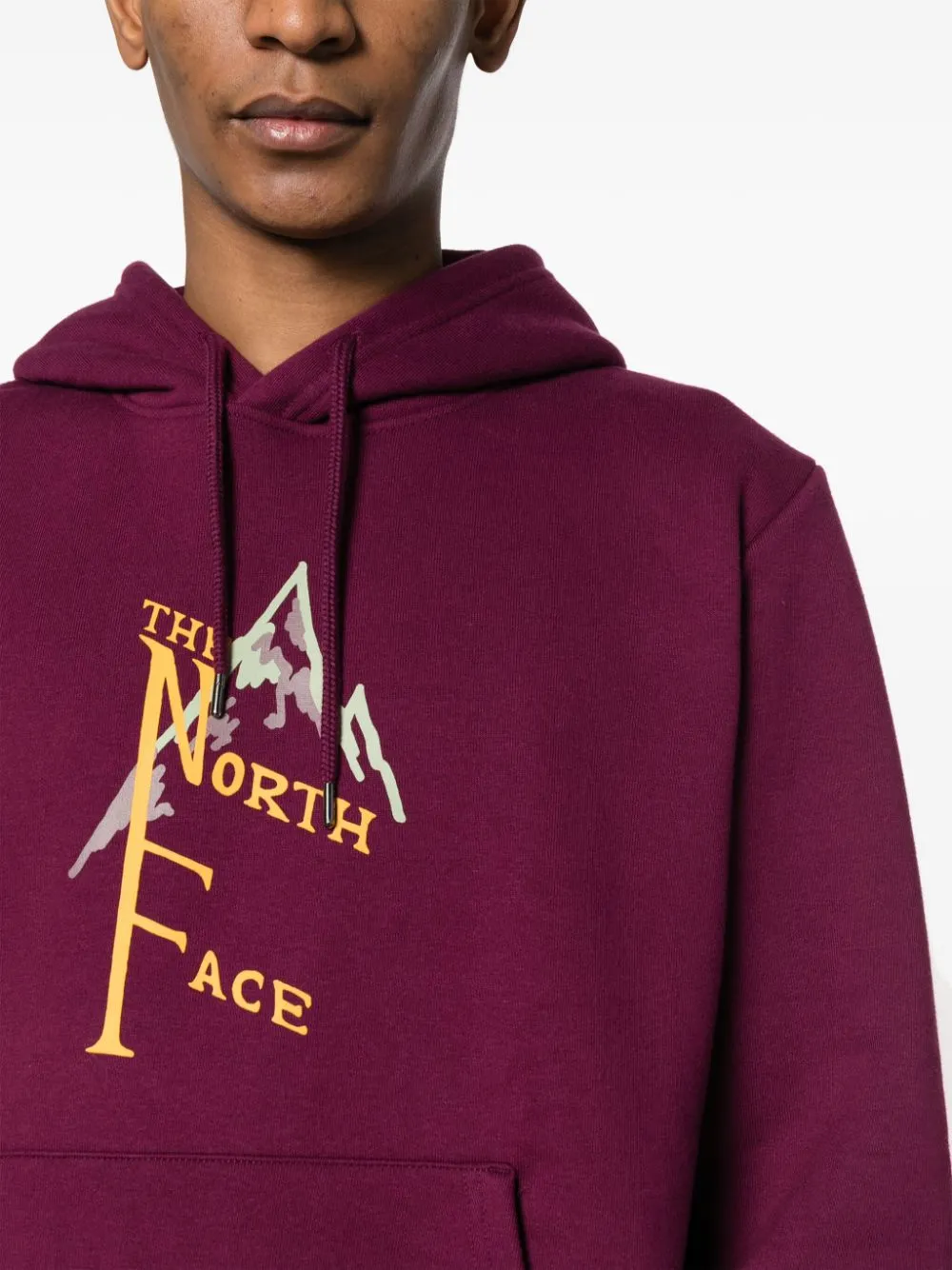 logo-print jersey hoodie