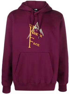 logo-print jersey hoodie