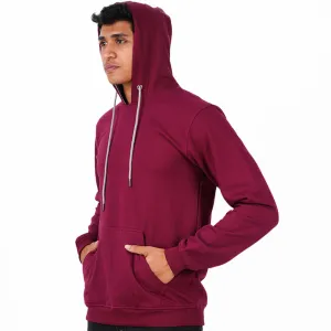 Maroon Unisex Plain Hoodie