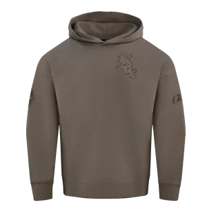 MLB CHICAGO WHITE SOX NEUTRAL MEN'S DROP SHOULDER PO HOODIE (DARK TAUPE)