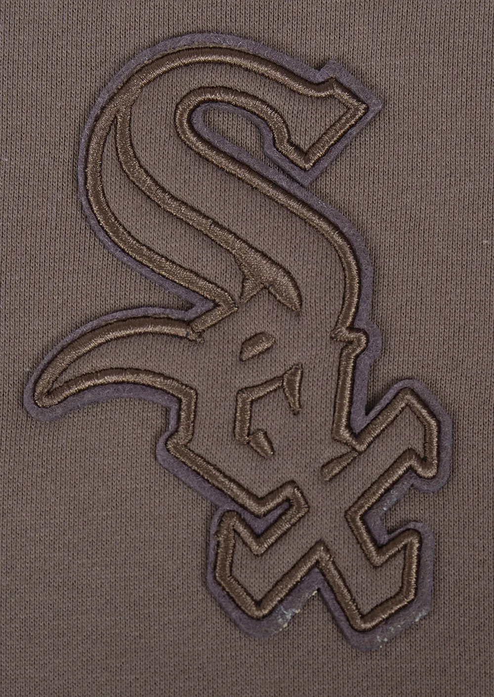 MLB CHICAGO WHITE SOX NEUTRAL MEN'S DROP SHOULDER PO HOODIE (DARK TAUPE)