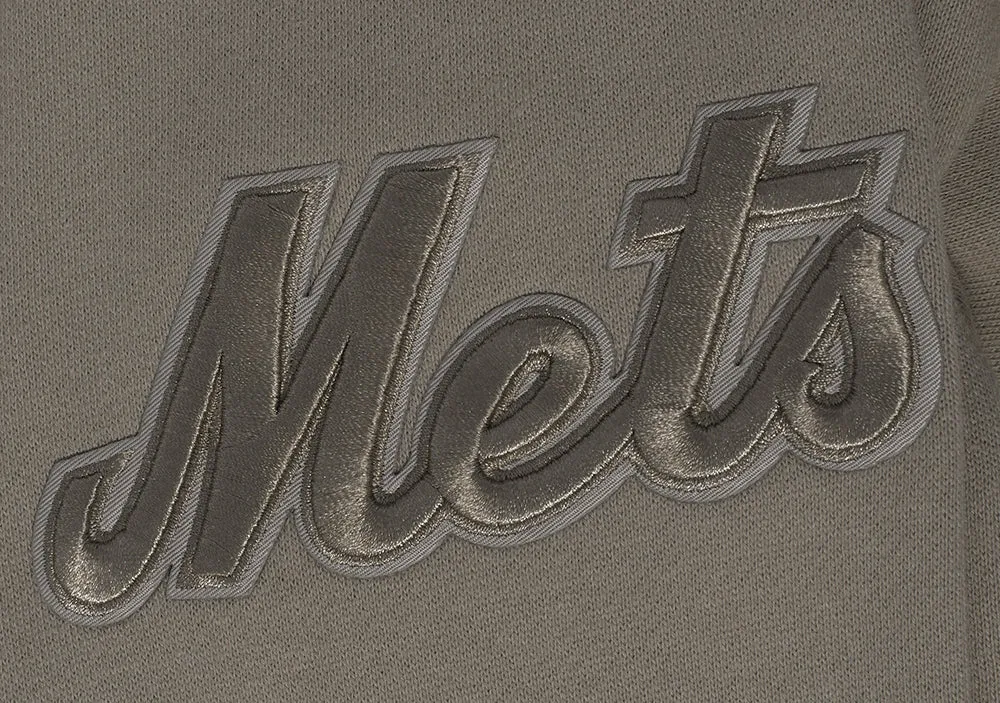 MLB NEW YORK METS NEUTRAL MEN'S DROP SHOULDER PO HOODIE (DARK TAUPE)