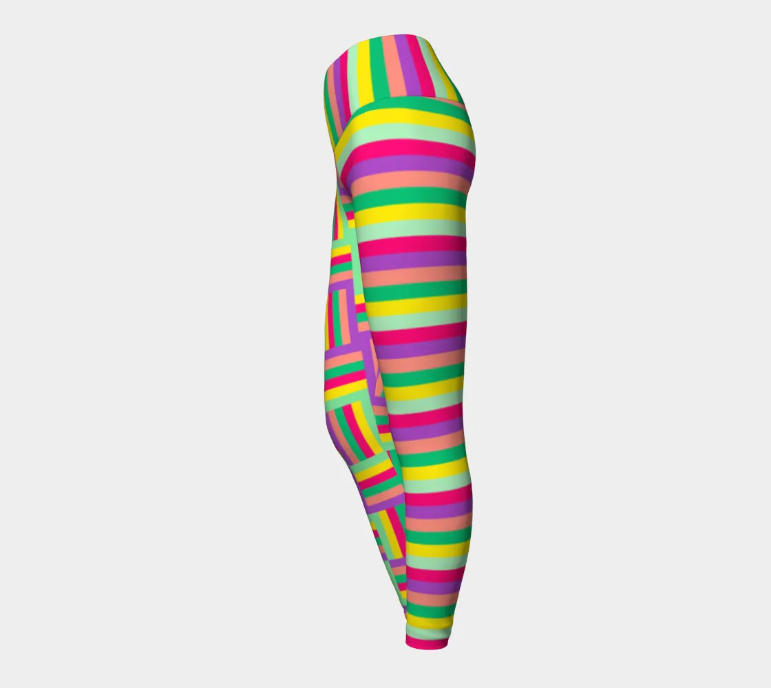 Multicolored Matrix Yoga Legggings
