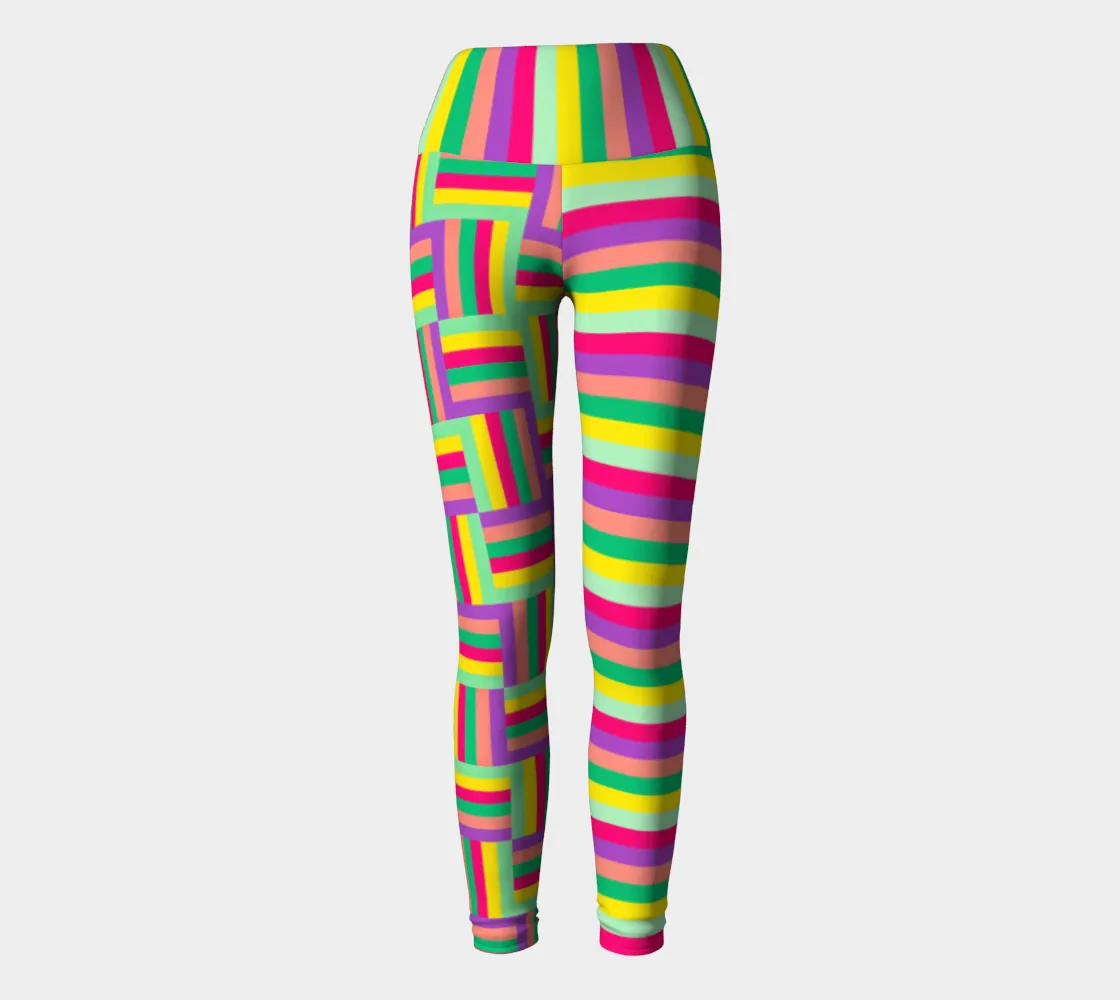 Multicolored Matrix Yoga Legggings