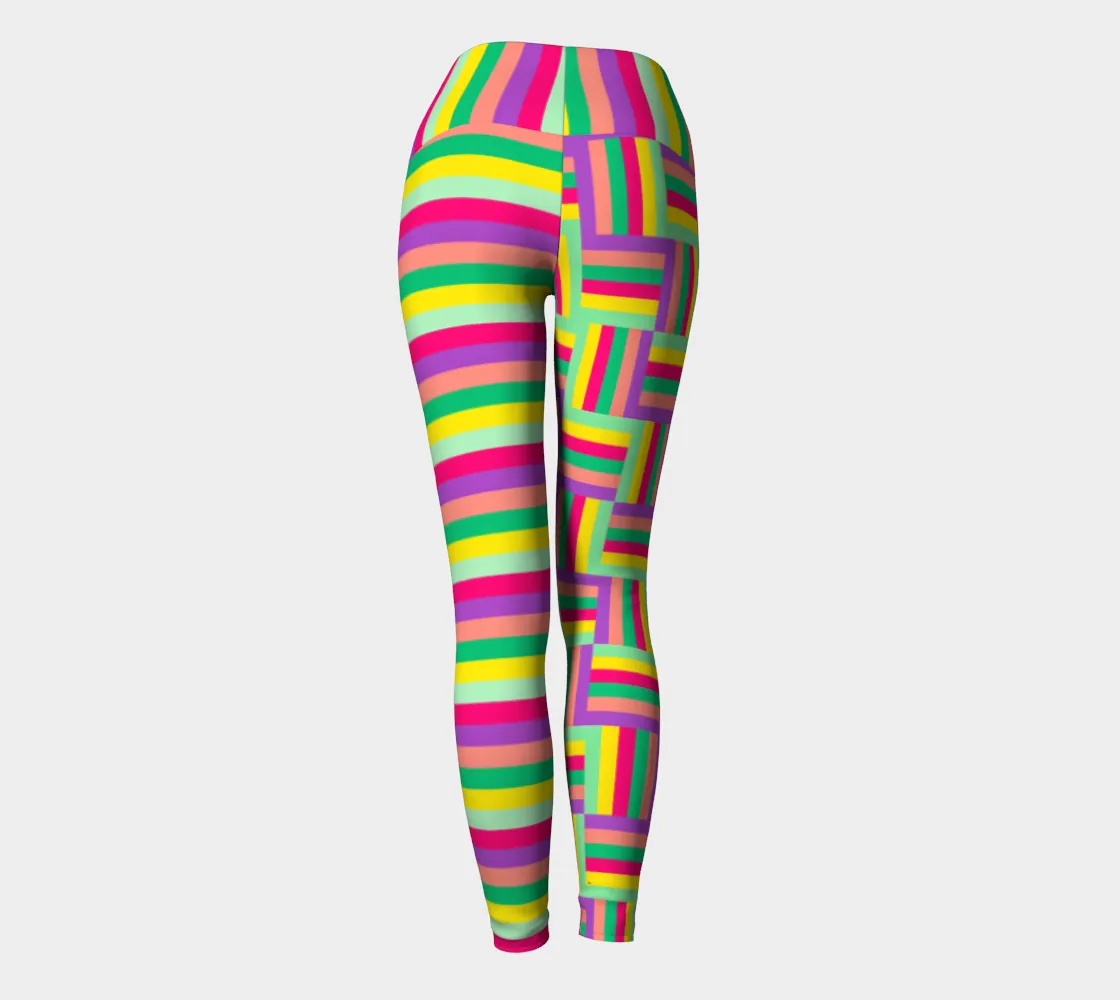 Multicolored Matrix Yoga Legggings
