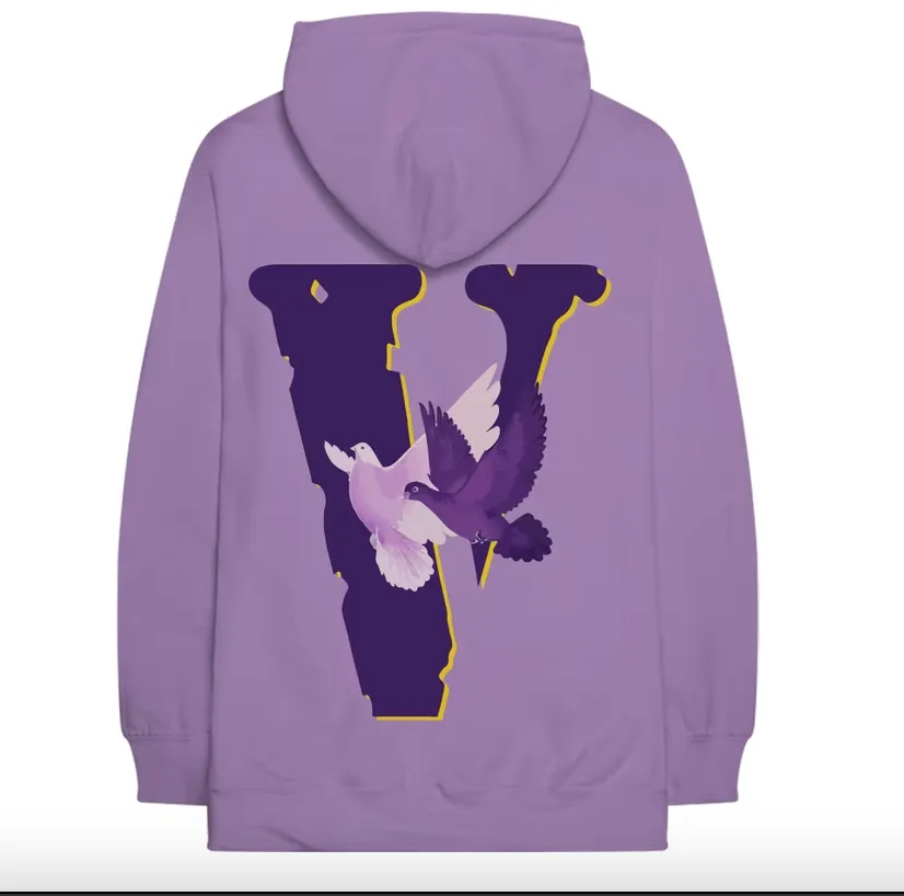 Nav x Vlone Doves Hoodie Purple