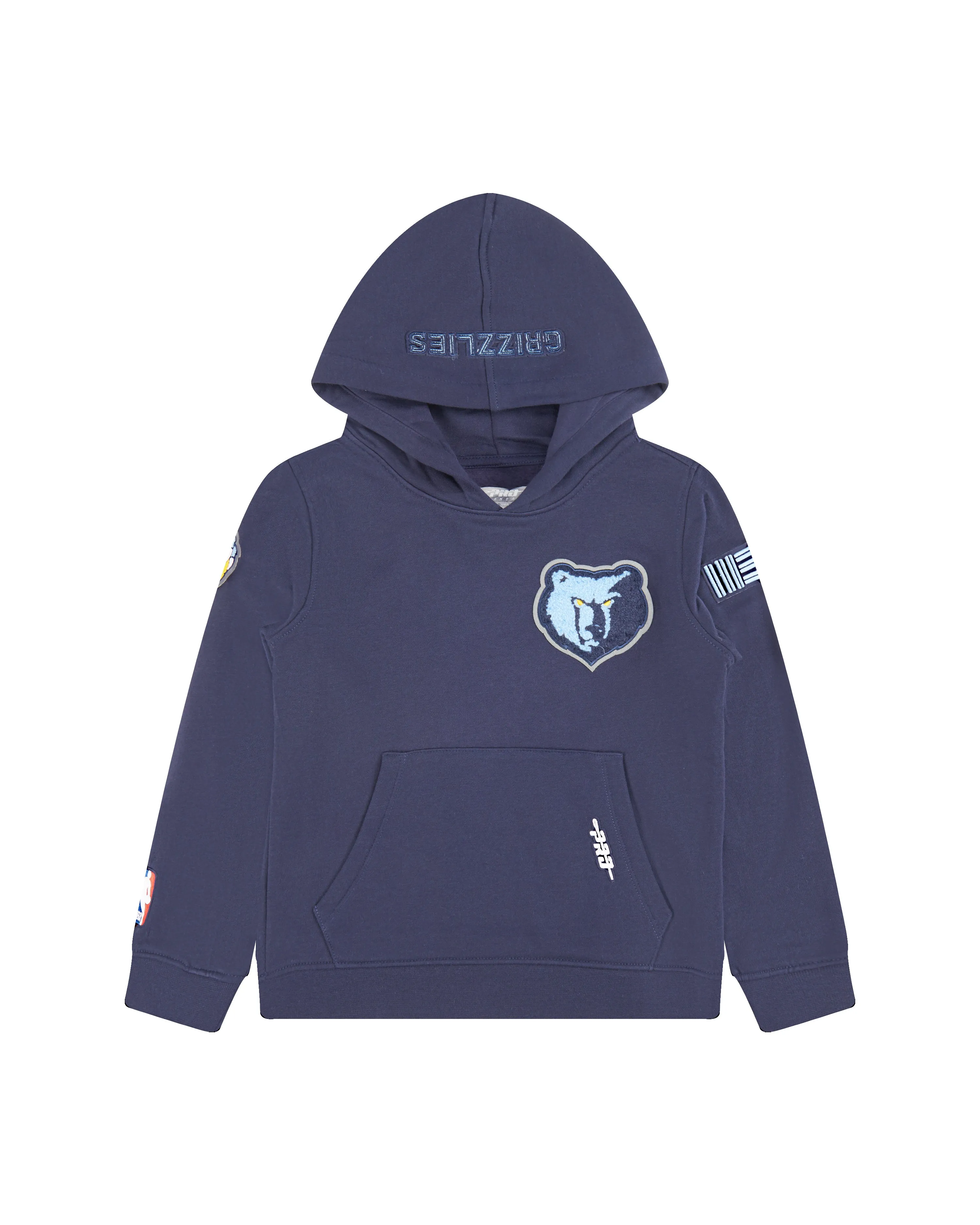 NBA MEMPHIS GRIZZLIES CLASSIC LITTLE BOYS FLC PO HOODIE (MIDNIGHT NAVY)
