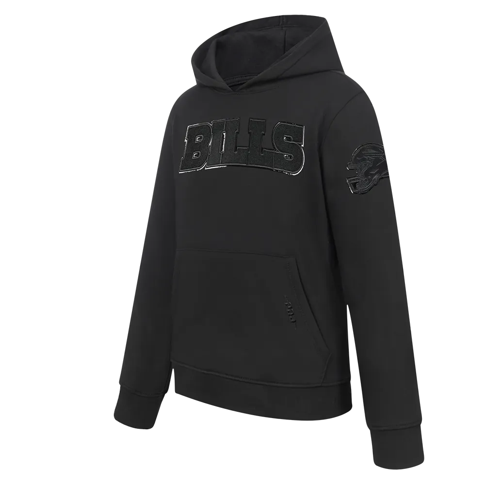 NFL BUFFALO BILLS TRIPLE BLACK BIG BOYS FLC PO HOODIE (BLACK)