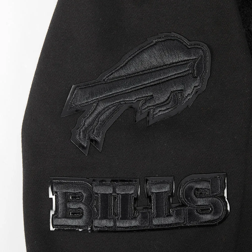 NFL BUFFALO BILLS TRIPLE BLACK BIG BOYS FLC PO HOODIE (BLACK)