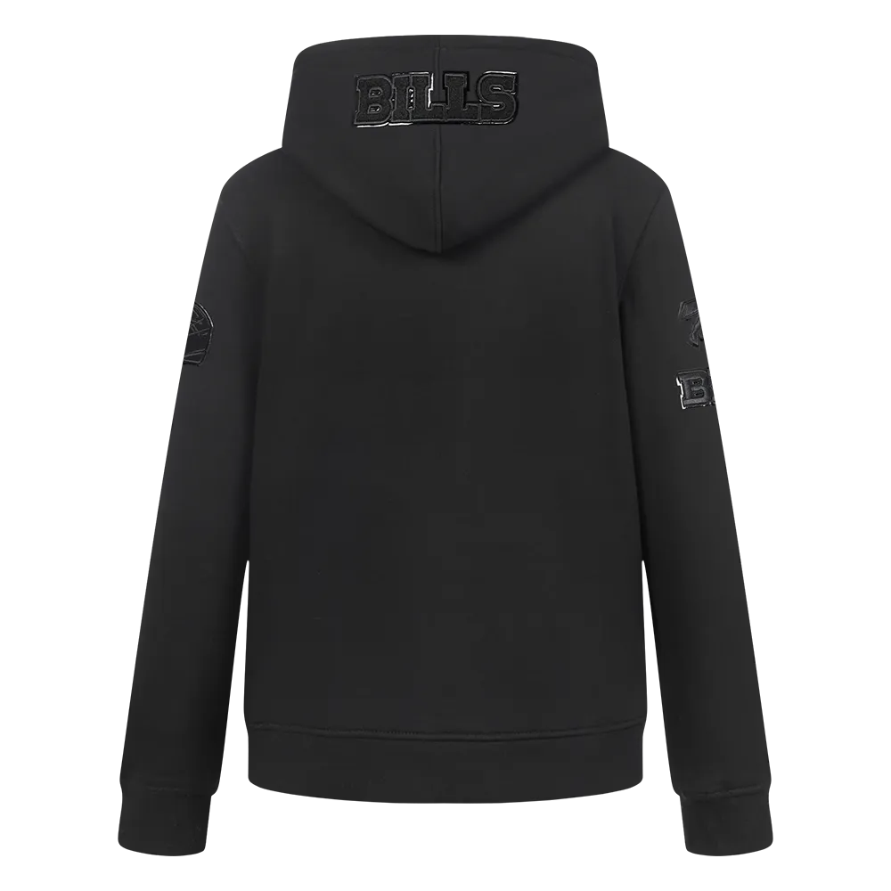 NFL BUFFALO BILLS TRIPLE BLACK BIG BOYS FLC PO HOODIE (BLACK)