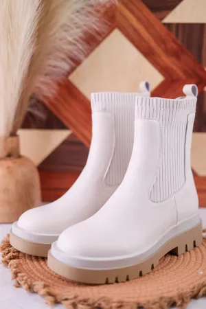 Off White Sock Boot FINAL SALE