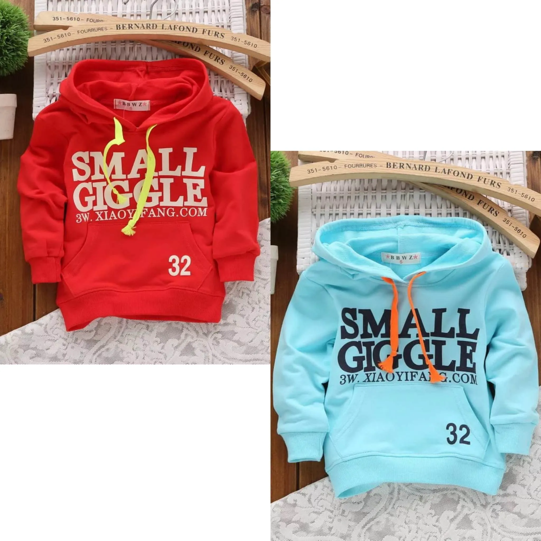 Pack of 2 Small Giggle Kids Printed Hoodies