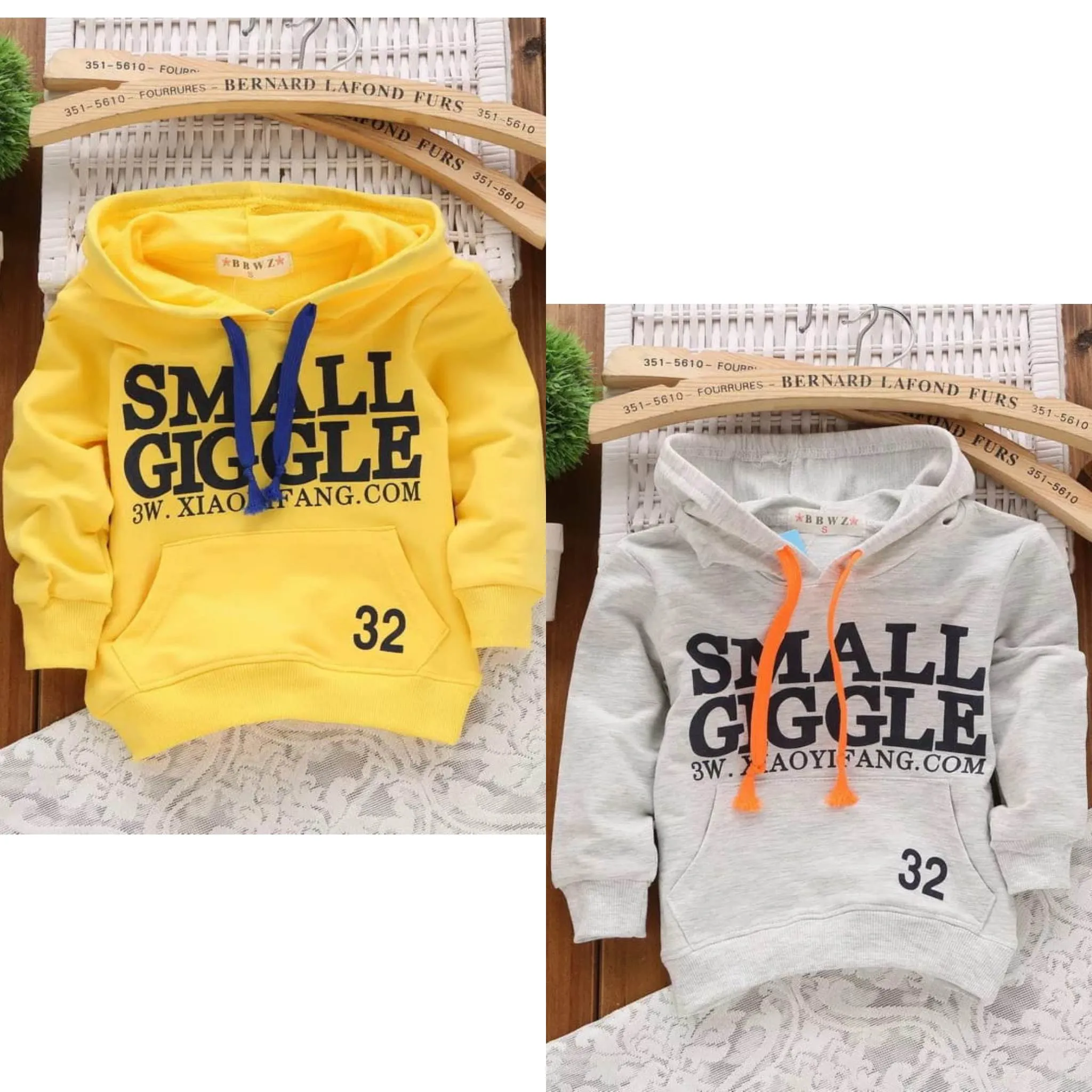 Pack of 2 Small Giggle Kids Printed Hoodies