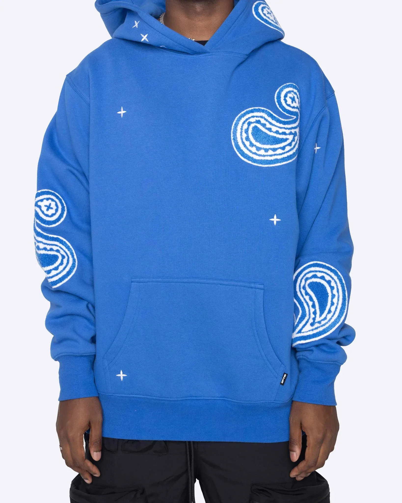 Paisley Hoodie Royal Blue