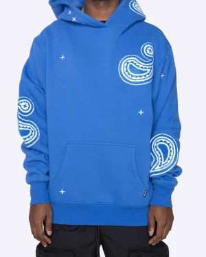 Paisley Hoodie Royal Blue