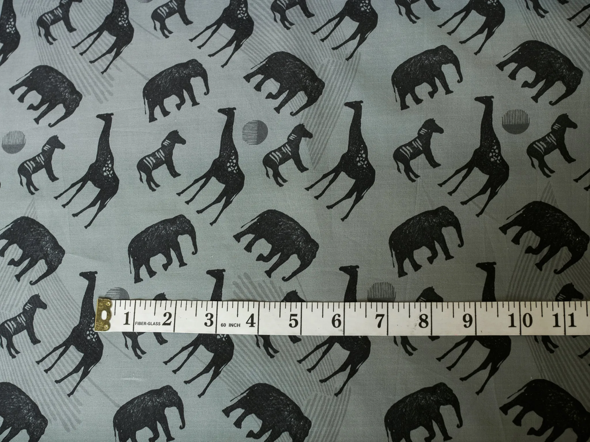 Printed Cotton - Safari Aqua