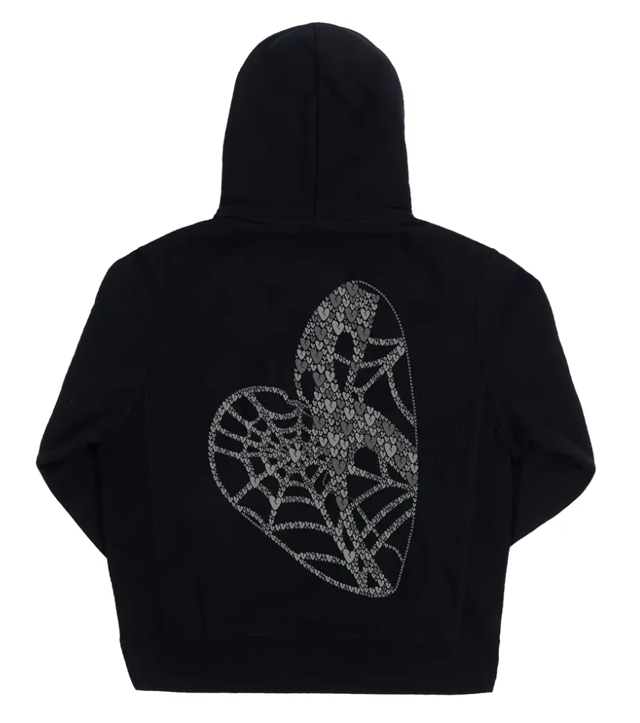 Revenge Broken Hearts Hoodie Black