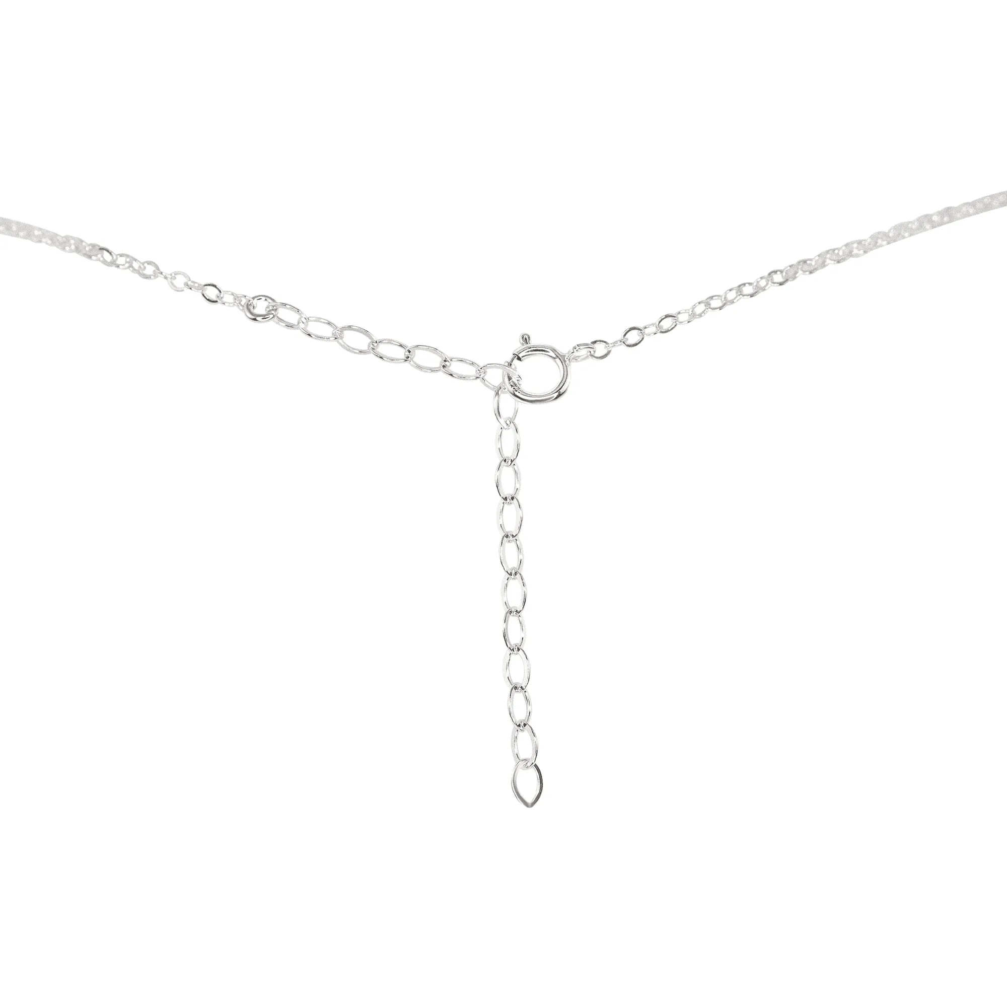 Small Smooth Rainbow Moonstone Crystal Slab Necklace