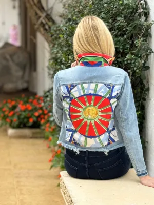 The Light Denim Jacket / Love Red