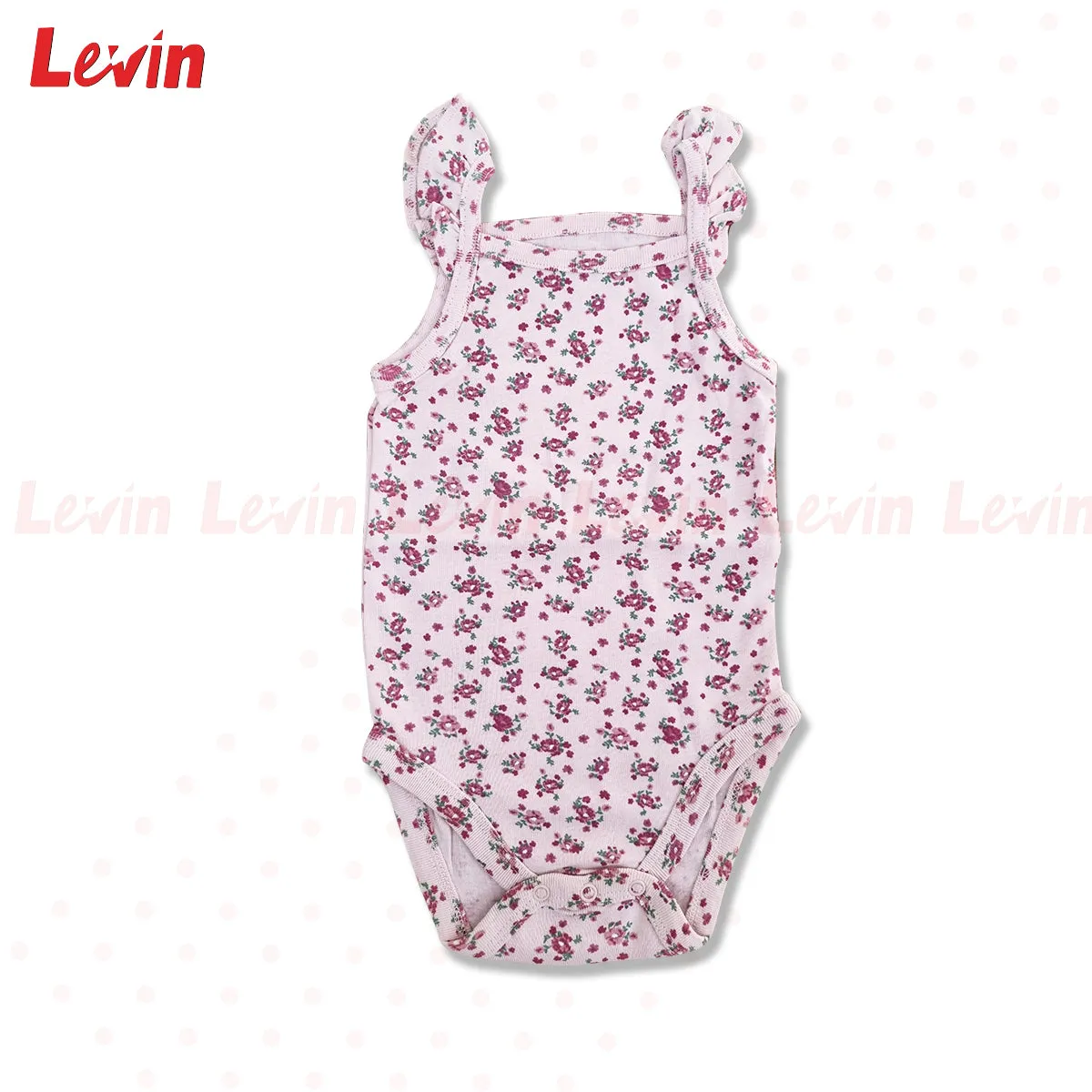 Toddler Girls Organic Cotton  Multicolor Sleeveless Rompers