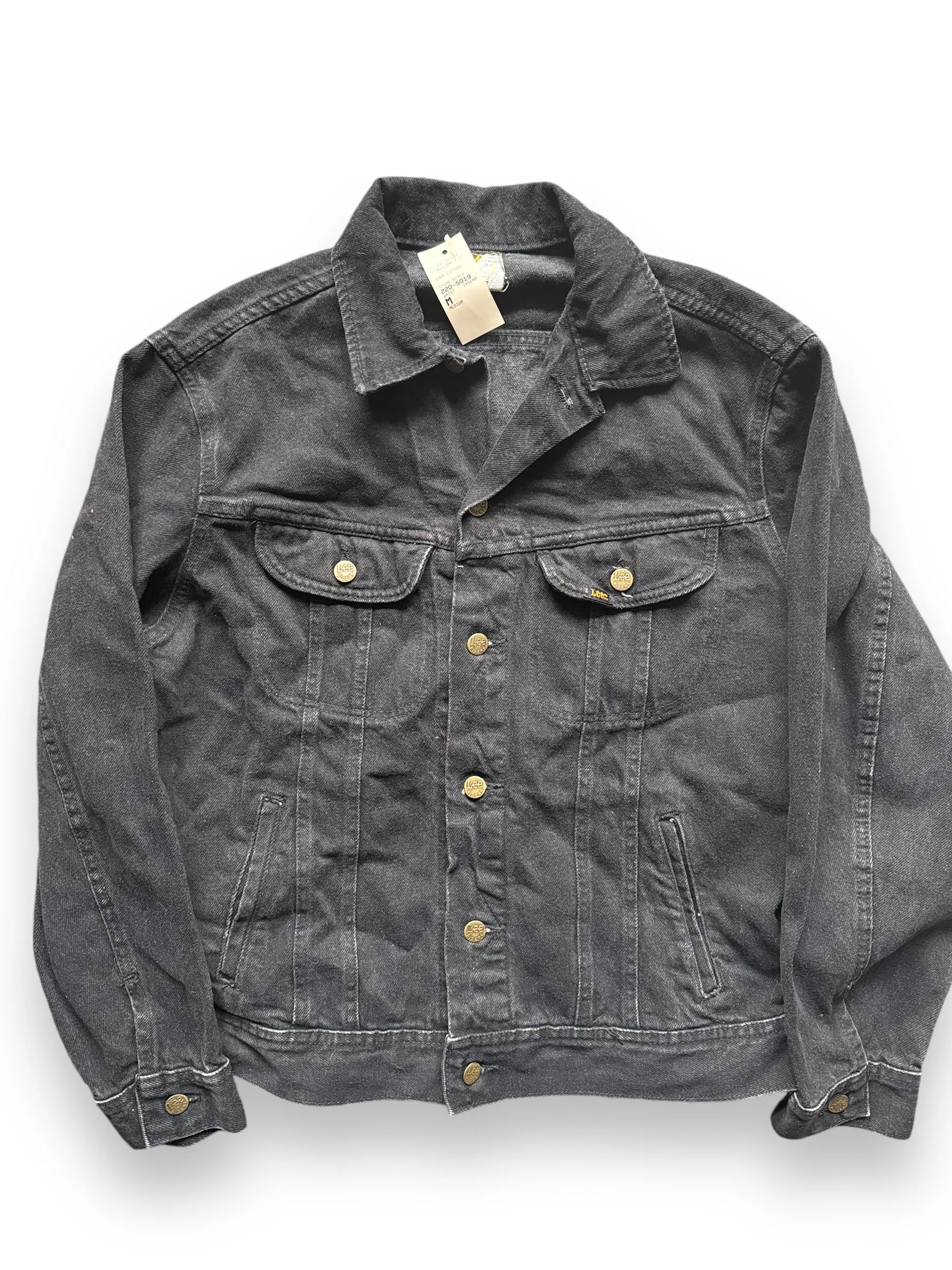 Vintage 90s Era New Old Stock Black Lee 101-J Jacket SZ M