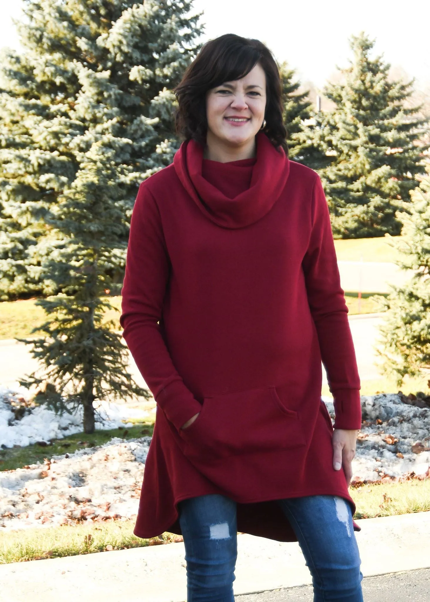 !!!Warehouse Moving Sale!!! Fur Lined Sweatshirt Tunic- NO MAP!!